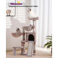 thumbnail image 2 of Tree,  Tower with condo, 2 Baskets, Large Platform, Scratch Board,  Scratching Posts for Indoor Cats, 2 of 18