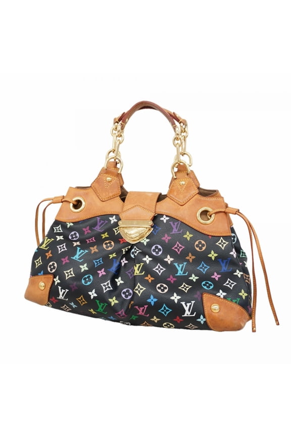 Pre-Owned Louis Vuitton Monogram Multicolor Ursula Handbag M40124 Noir (Women's)