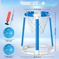 thumbnail image 2 of Pool Basketball Hoop Set with 2 Balls - Fun Aquatic Game for Kids & Adults, 2 of 5