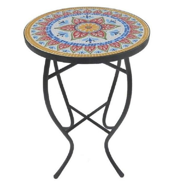 Best Desu 2129B Mosaic Art Collection Classic Accent Table