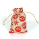 thumbnail image 1 of Bolsa de lino con cordón para Navidad, bolsita de cáñamo para embalaje de dulces y galletas, regalo de Año Nuevo, 5/10 piezas, 10x14, 13x18cm, 1 of 4