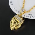 thumbnail image 2 of Guodhu Gold Plated Hip Hop Chain Lion King Necklace Pendant for Men Women, 2 of 6