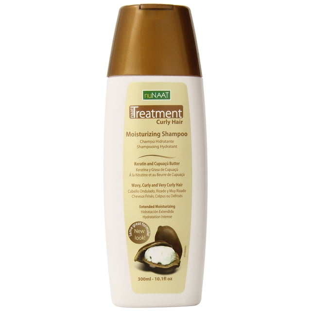 Champú Nunaat, tratamiento hidratante, 300 ml, para cabello ondulado y rizado