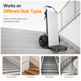 thumbnail image 6 of RXFSP Heavy Duty Collapsible Electric Stair Climber 880lb Capacity 1200W Motor Folding Dolly Cart, 6 of 11