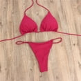thumbnail image 3 of MSJUHEG 2 Piece Swimsuit for Women Swim Suit for Women Full Coverage Bikini Swimsuit with Skirt Bandeau Bathing Suits Bathing Suits for Women Womens Bikini Swimsuits Red L, 3 of 3
