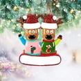 thumbnail image 3 of Árbol De Navidad Personalizado Con Familia De Renos, Ciervo, Santa, Familia, Alce, Vacaciones, Invierno, Tradición, Decoración De Regalo Noticed HA042658-01, 3 of 6