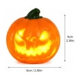 thumbnail image 2 of Halloween Light‑Up Pumpkin Squishy Toys, Glowing LED Jack‑O‑Lantern Soft Squeeze Stress Relief Toy, for Party Favors, Goodie Bag Fillers, Trick‑or‑Treat Gifts(Random), 2 of 6