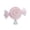 C, variant on 7‑inch lollipop‑shaped tree topper made of durable plastic, decorated with fine glitter and colorful sprinkles.