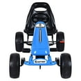 thumbnail image 4 of Patiojoy Kart à Pédales pour Enfants Jouet à Chevaucher avec 4 Roues et Siège Ajustable Bleu, 4 of 9