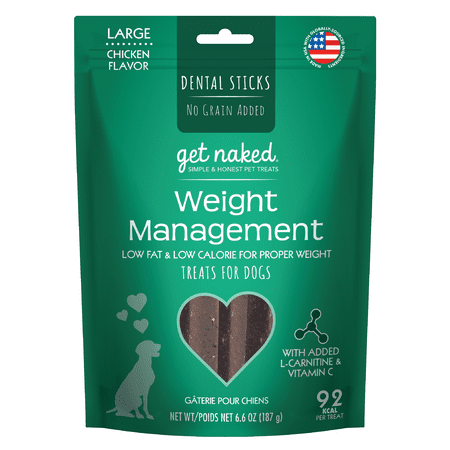 UPC: 0657546700484 | Get Naked Functional Dental Chew Sticks Dog WEIGHT MANAGEMENT LARGE 6.6 oz