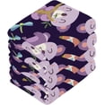 thumbnail image 3 of Coolnut Cartoon Koala Purple Washcloths Towels, Highly Absorbent and Soft Cotton Face Cloths, 6 Pack Quick Dry Wash Cloths - 12 X 12 Inches Washcloth Gift, 3 of 7
