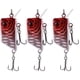 thumbnail image 2 of Aparejos de pesca, 3 piezas de forma cuadrada única, señuelo de pesca artificial, cebo de pesca, el mejor de su clase, 2 of 8