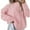 385Pink, variant on Sweaters for Women Crew Neck Cable Knit Sweater Ribbed Long Sleeve Knitted Pullover Sweater Alsol Lamesa