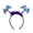 Blue, variant on Plastic Halloween Bat Headband Lightweight Elastic Comfortable Durable Costume Accessory for Kids and Adults Party Dress Up Decorations Black A