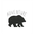 thumbnail image 3 of Adventure Twin Size Duvet Cover Set, Black Silhouette of a Wild Bear Zoo Animal Nature Love Passion Hipster Design, Decorative 2 Piece Bedding Set with 1 Pillow Sham, Black White, by Ambesonne, 3 of 3