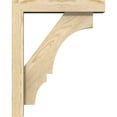 thumbnail image 3 of Ekena Millwork 4"W x 16"D x 20"H Balboa Block Rough Sawn Bracket w/ Offset Brace, Douglas Fir, 3 of 25