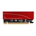thumbnail image 2 of Adaptador De Extensión Nvme M.2 A Pcie3.0 Tarjeta Vertical Con Obleas De Enfriamiento De Gel De Sílice (Rojo) Guardurnaity EL009322-00, 2 of 6