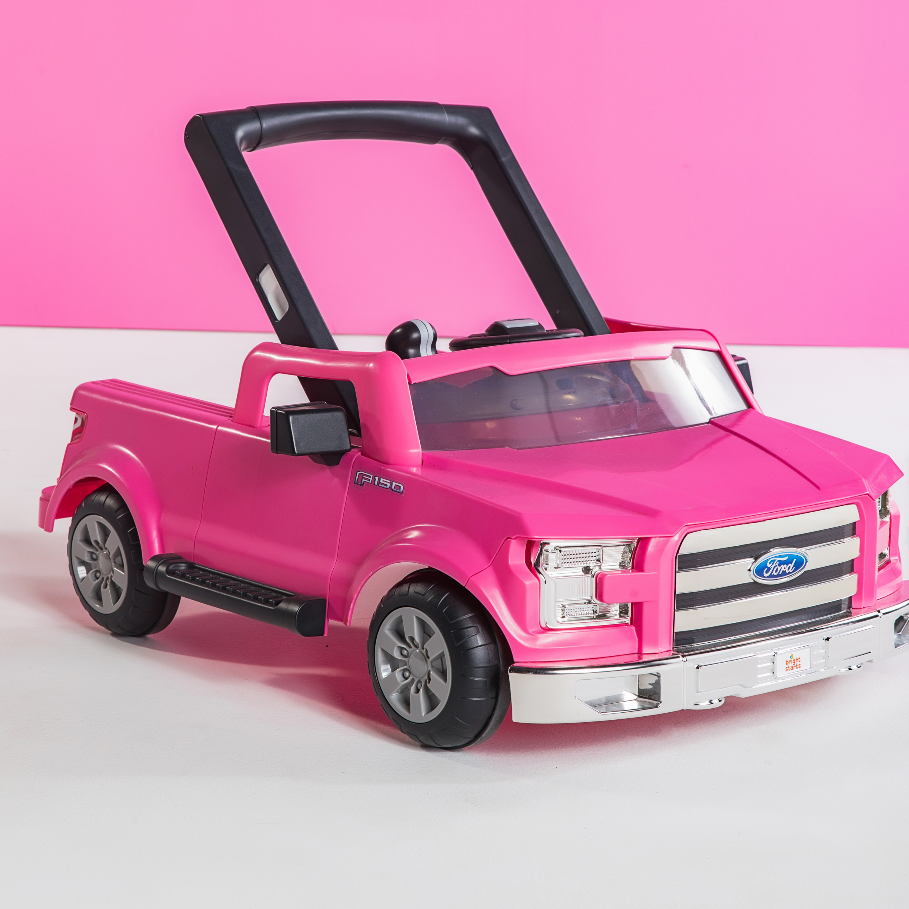 Bright Starts 3 Ways to Play Ford F-150 Baby Walker with Activity Station, Pink - image 4 of 20