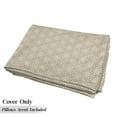 thumbnail image 5 of Mosaic Floor Pillow Lounger Cover, Antique Roman Time Inspired Rock Design with Circled Modern Lines Image Print, Nap Mat Printed Fabric Case for 5 Pillows, 88" x 27", White Peach Tan, by Ambesonne, 5 of 5
