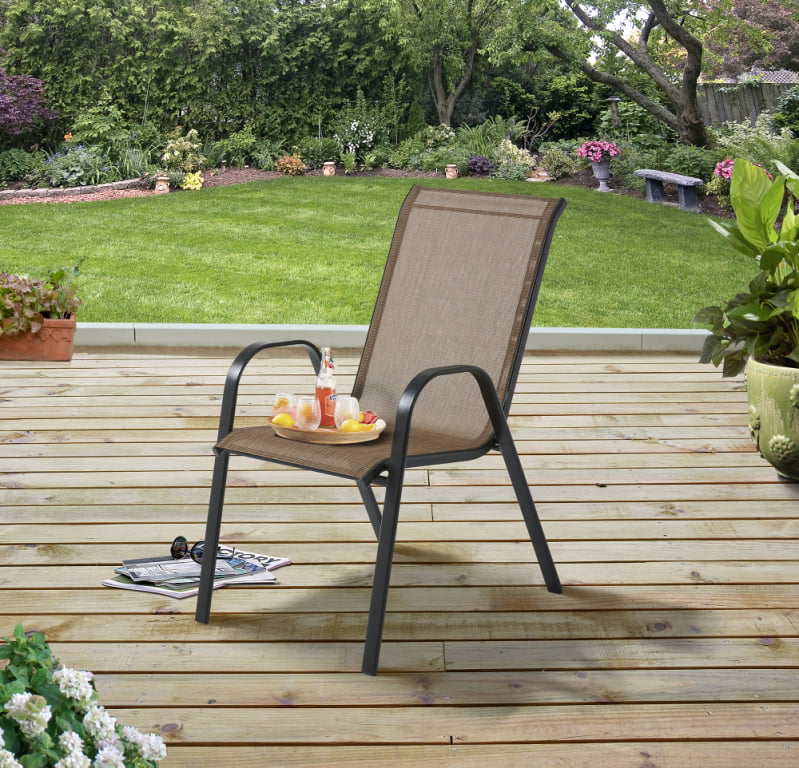Mainstays Heritage Park Stacking Sling, Inexpensive Patio Chairs
