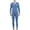 Blue-d, variant on Long Johns Soft Wool Thermal Underwear for Men Crewneck Set Winter Warm Base Layer Top & Bottom Black