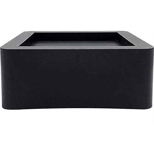 DuraCasa 2 Inch Bed Risers - Fits Up to A Huge 5.5 Inch Wide Bed or Furniture Post, Creates an Additional 2 Inches of Height or Storage! Heavy-Duty Table, Chair, Desk or Sofa Riser (4, 2 Inch Blk)
