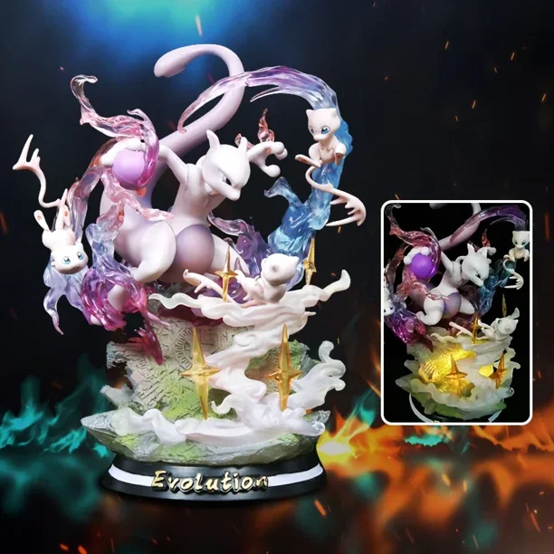 Figuras de dibujos animados de PVC de Eevee, juguetes de estatua, Raichu Mewtwo Dragonite Charizard Venusaur Gengar IllAcqucape, regalo