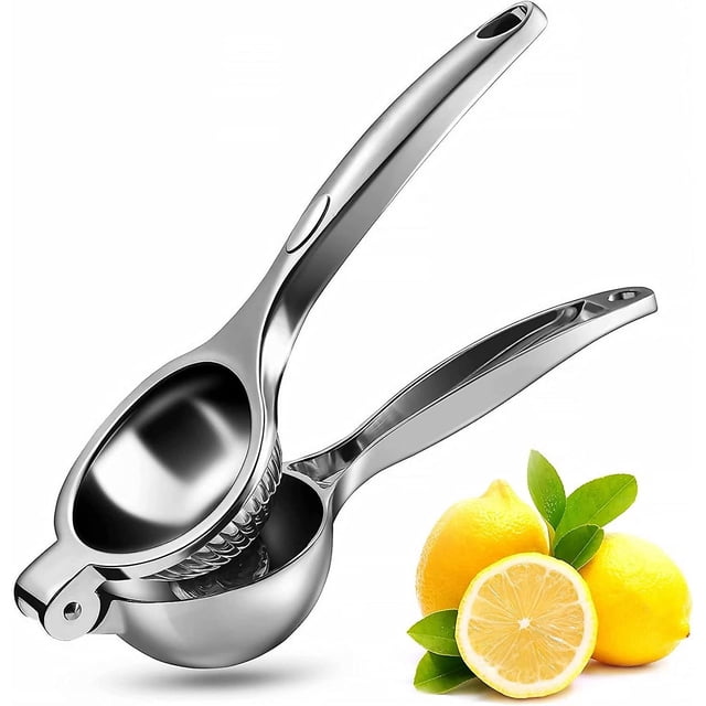 Exprimidor manual de limón con palanca - Resistente y ergonómico - Anticorrosión - Para limón, naranja u otras frutas - Fabricado en aleación de zinc