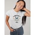 thumbnail image 2 of Wild Butterflies And Daisies T-Shirt Women -Image by Shutterstock, Female XX-Large, 2 of 4