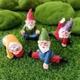 thumbnail image 2 of Moyic Yoga enano borracho elfo creativo gnomo regalos enanos resina adornos sólido Micro paisaje escultura adornos para habitación al aire libre Artesanía Moyic HA012401-00B, 2 of 6
