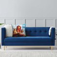 thumbnail image 5 of Custom The Lion King Housse de Coussin Simba Décoration Maison Dessin Animé pour Canapé Chaise Carrée Polyester, 5 of 5
