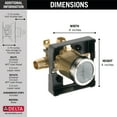 thumbnail image 2 of Delta R10000-UNWSHF Other MultiChoice® Universal High-Flow Shower Rough, 2 of 2