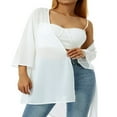 thumbnail image 2 of CNKOO Cardigans for Women Casual Drape Open Front Lightweight Beach Cover Up Tops, 2 of 8
