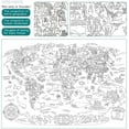 thumbnail image 3 of FFIY Super Painter Giant Coloring Doodle Poster Oversize World Map Theme Scene Drawing Doodle Wall Post Mandala Doodle Art for Children Creative Drawing Educational Gift for Kids Boy Girl Adults, 3 of 8