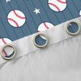 thumbnail image 4 of Castle Fairy Sport Baseball Boy Black Out Curtains,Geometric Stripes Curtains Pack of 2 (42x63 Each),Stars Print Bedroom Curtains,Lightweight Room Decor, 4 of 6