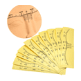 thumbnail image 2 of fastboy 10 Pieces Eyebrow Ruler Stickers Stencil Eye Brow Balance Positioning Permanent Makeup Template Shaper Accessories Beginners Yellow, 2 of 3