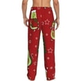 thumbnail image 3 of Disketp Avocado Christmas Men'S Pajama Pants - Ultra Soft Fleece Sleep And Lounge Pants (Size: S-Xxl), 3 of 9