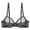 Black, variant on Sheer See Through Bras Unlined Underwire Lace Mesh Non Padded Plus Sizes Bralette 32C, Brown