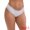 White, variant on DARING DIVA Women's Lace Trim Cotton Ribbed Hipster Mid Waisted Panty S Black
