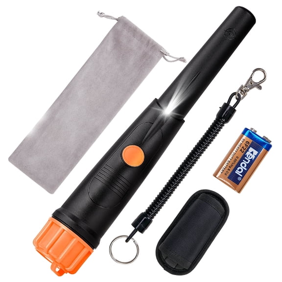 SUNPOW Pinpointer Metal Detector Waterproof Treasure Finder Probe with Holster and Tool Accessories(Three Mode)