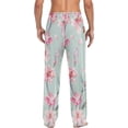 thumbnail image 2 of Bloom Cherry Floral Ghost Pajama Pants, Men's Lounge Pants Light with Drawstring and Pockets, Christmas New Year Birthday Father's Day Gifts, X-Large, 2 of 7