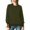 *Army Green, variant on ClodeEU Women's Crew Neck Long Sleeve Sweatshirt,Casual Loose Fit Pullover Top Army Green,Women's Plus L