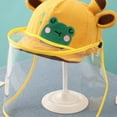 thumbnail image 2 of Baby Sun Hat Face Visor Baby Face Shield Baby Sun Hat Adjustable Baby Sun Hat Cute Cartoon Infant Outdoor Removable Face Visor Shield For Droplet Dust Yellow, 2 of 5
