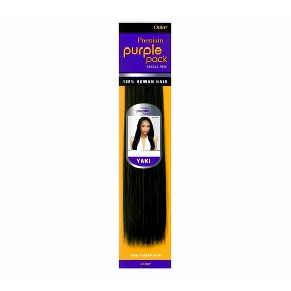 Outre Premium Purple Pack Yaki 100% Human Hair 14"