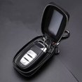 thumbnail image 5 of Bolsa para llaves de coche brillar Cartera protectora de cuero con ventana transparente color negro, 5 of 5