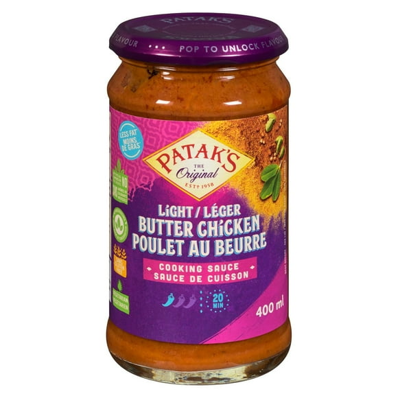 Sauce de cuisson Patak's pour poulet au beurre léger