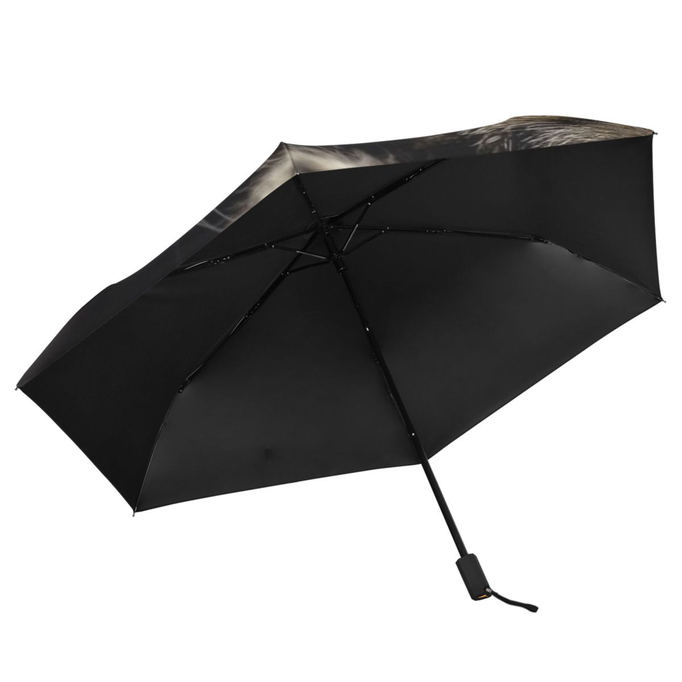 Cute Cats Wink All Weather Umbrella Triple Folding Parasol 6 Ribs UV Protection Portable