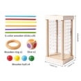 thumbnail image 2 of YiaNXan Montessori Wooden Board Game with 36 Colorful Sticks & Dice, 3-in-1 Ball and Stick Dexterity Games for Cognitive Development & Focus Training, 2 of 10