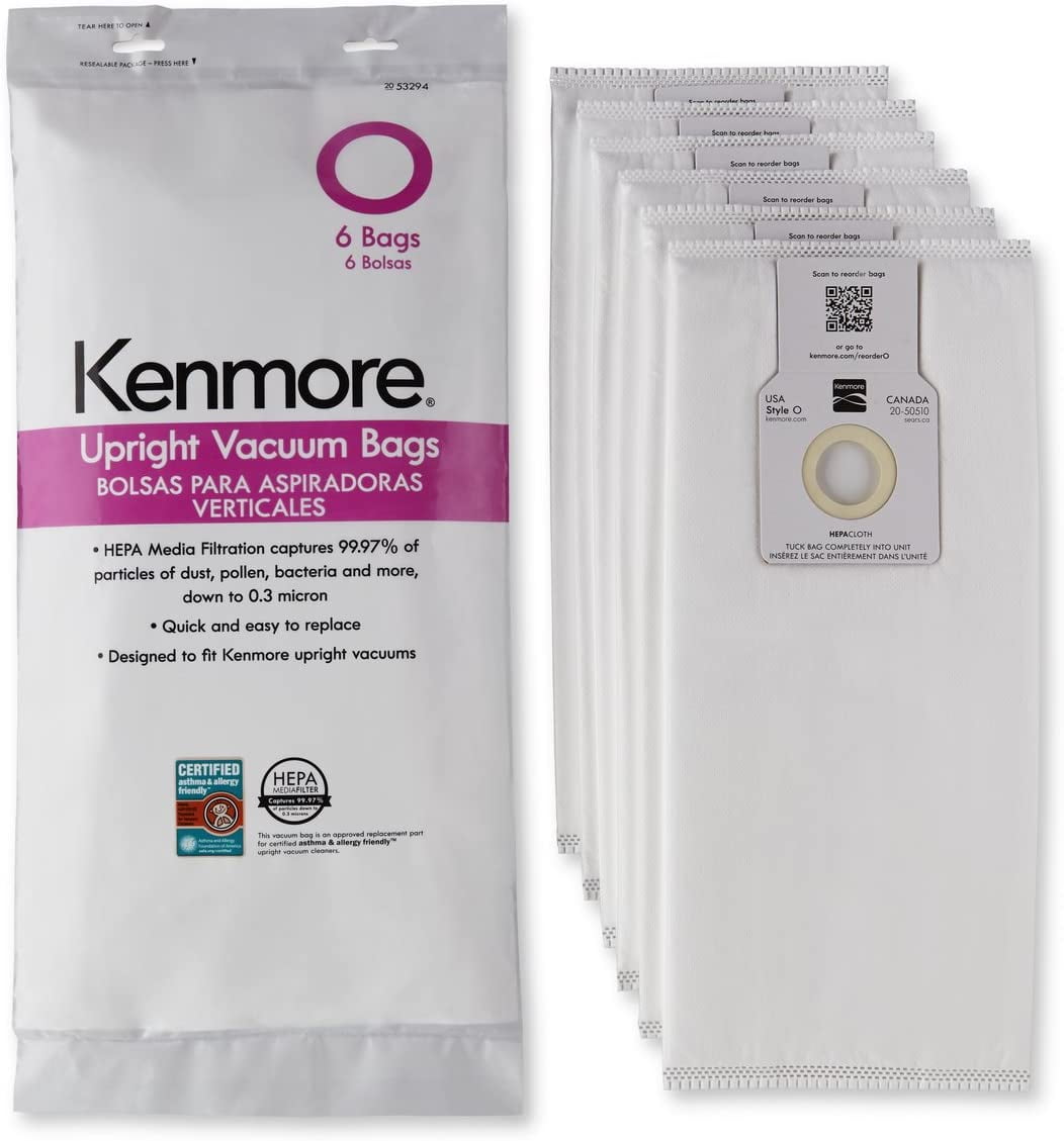 Sears Kenmore Style U and Style O Upright HEPA Bags for 50688 50690 Vacuums 