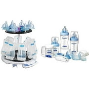 The First Years - Value Bundle - Breastflow Bottle Gift Set w/Your Choice of Drying Rack Bundle